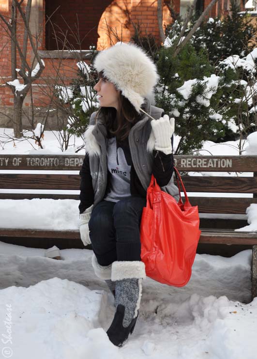Furry Hat Boots Blondo McQueen ShoeTease Tribute Tee Shoe Blog