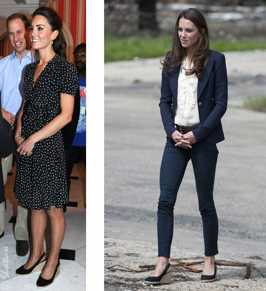kate middleton style espadrille wedge canadian tour