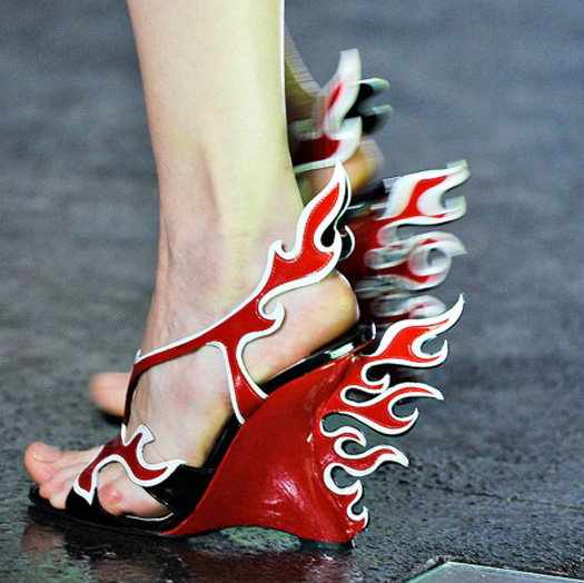 red bottom heels prada