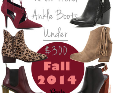 10 On-Trend Ankle Boots Under $300 for Fall 2014! Womens Trendy Ankle Boots For Fall 2014
