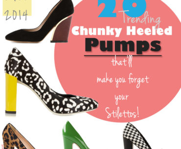 20 Chunky Heel Pumps for Fall 2014 That’ll Make You Rethink Your Stilettos! Chunky Heel Pumps - Women's Wide Heel Pumps for Women Fall 2014
