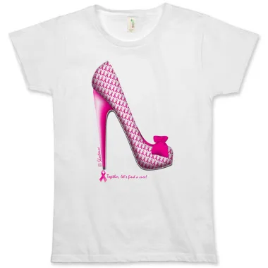 Breast Cancer Awareness Stiletto Tee by ShoeTease