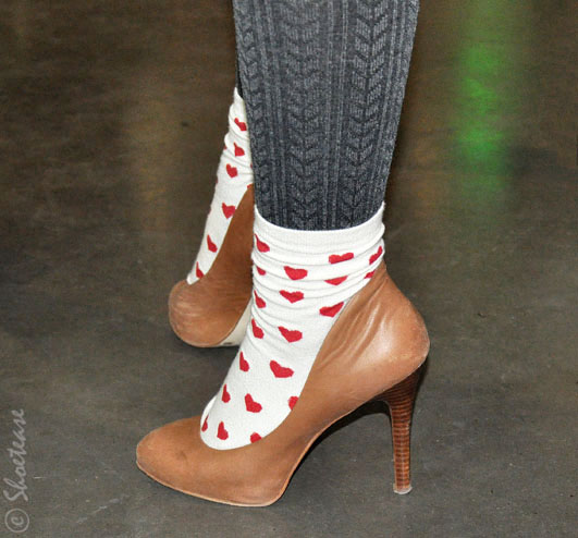 sock and heels