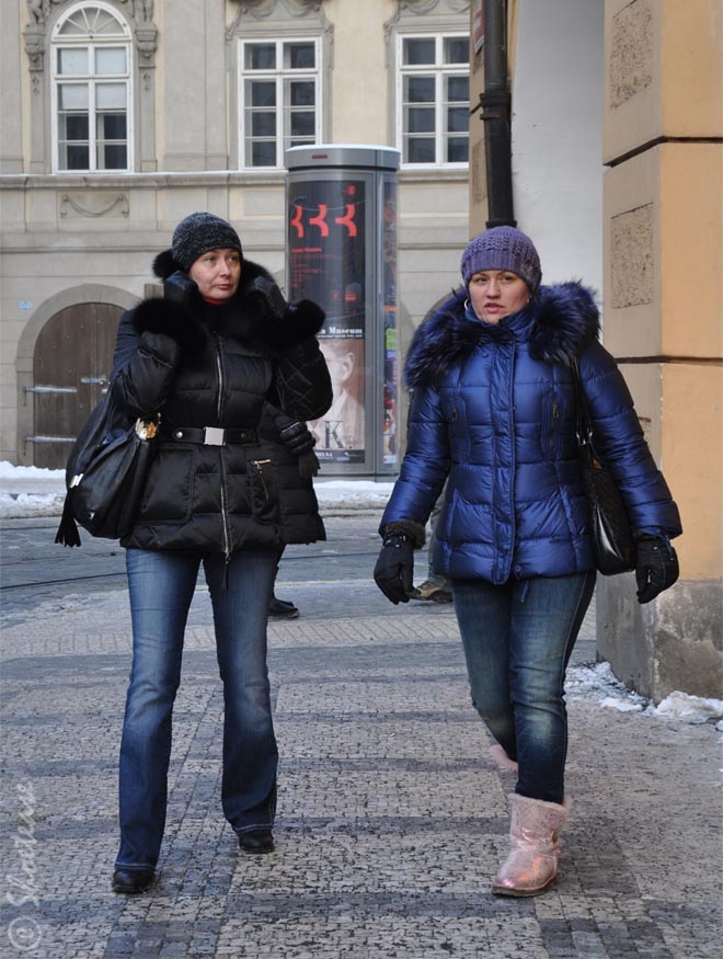 Style Sights - Puffer Jackets and Denim Jeans, Prague