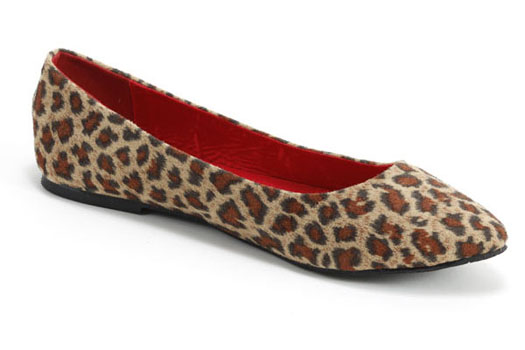 blue leopard flats