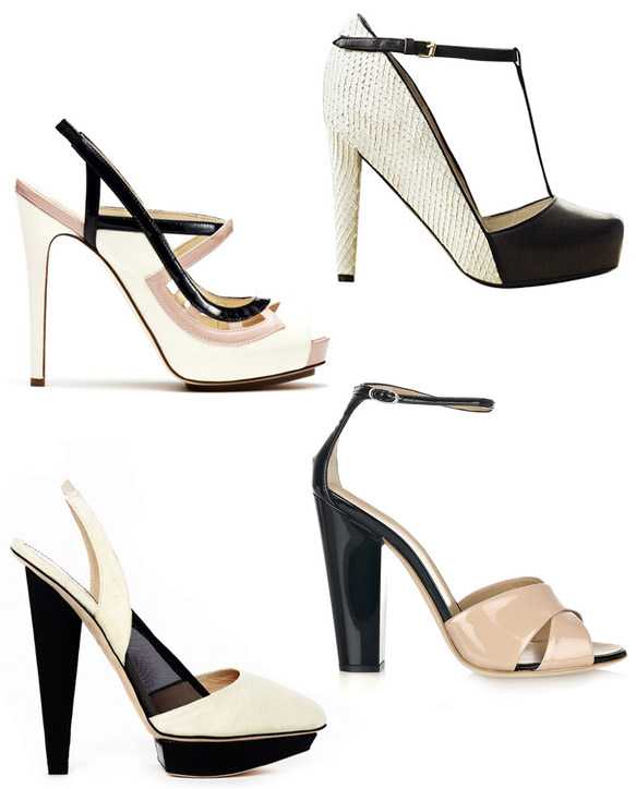 Shoe Trend: Two-Tone Black, Nude & Neutral