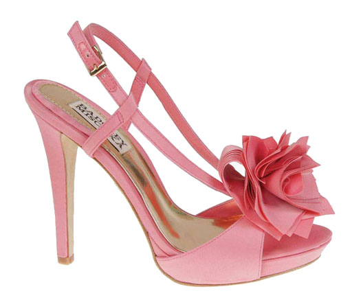 badgley mischka flower shoes