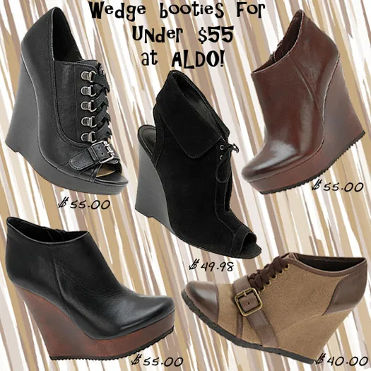 wedge booties cheap