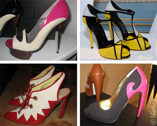 Bold, Fun Colors & Patterned Shoes on the Spring 2012 Paris Runways!