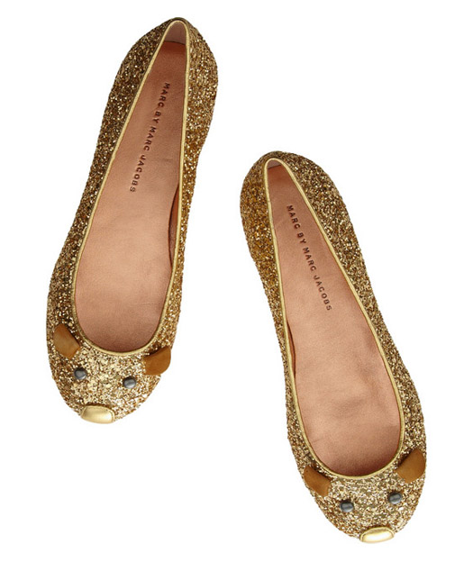 Merry Christmas Marc by Marc Jacobs Glitter Mouse Flats