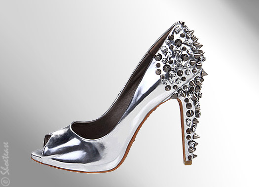 sam edelman lorissa spike silver shoes fashion