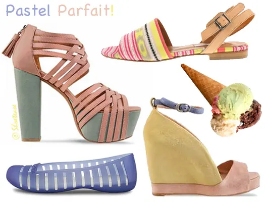 Pastel trend for Spring/Summer 2012 shoes