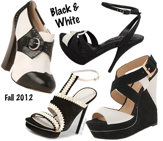 black white trend jason wu aldo nine west nina shoes fall 2012