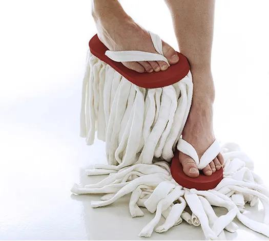 Freak-Shoe Friday: Mop Thongs for Your OCD