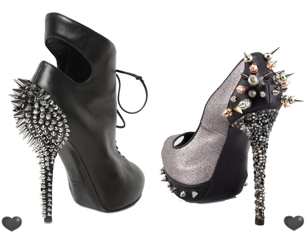 guiseppe zanotti ruthie davis spikes shoes fashion fall 2012