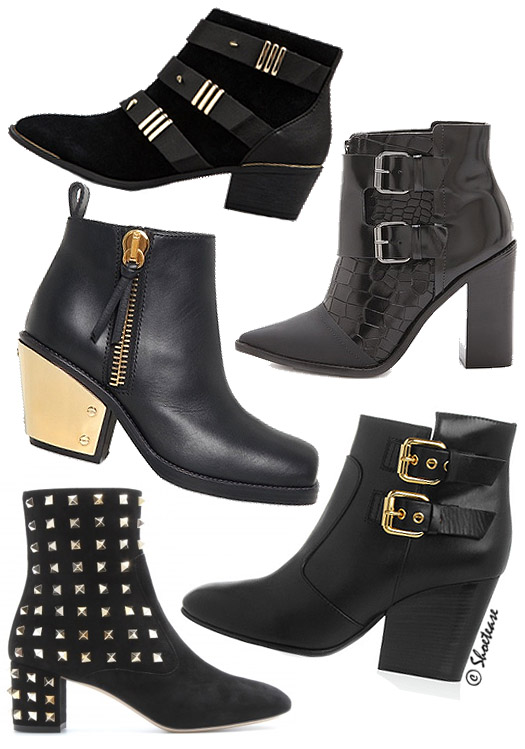 Shoe Trend Alert! Black Ankle Boots 