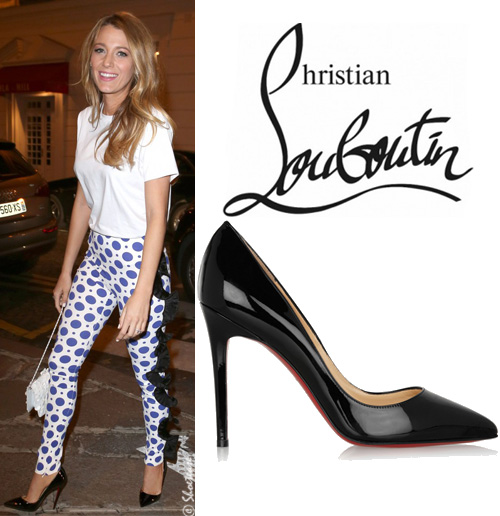celebrities wearing louboutin pigalle