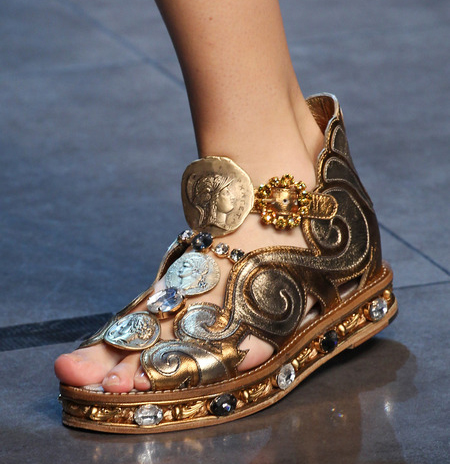 dolce and gabbana runway boots