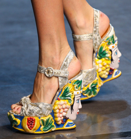 dolce and gabbana runway boots