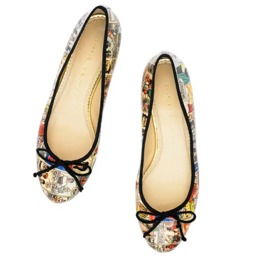 betty veronica archie comics flats shoes cruise 2014 collection charlotte olympia