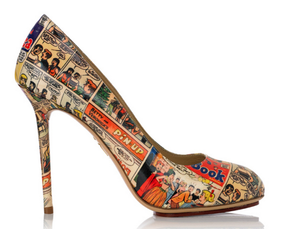 betty veronica archie comics flats shoes cruise 2014 collection charlotte olympia