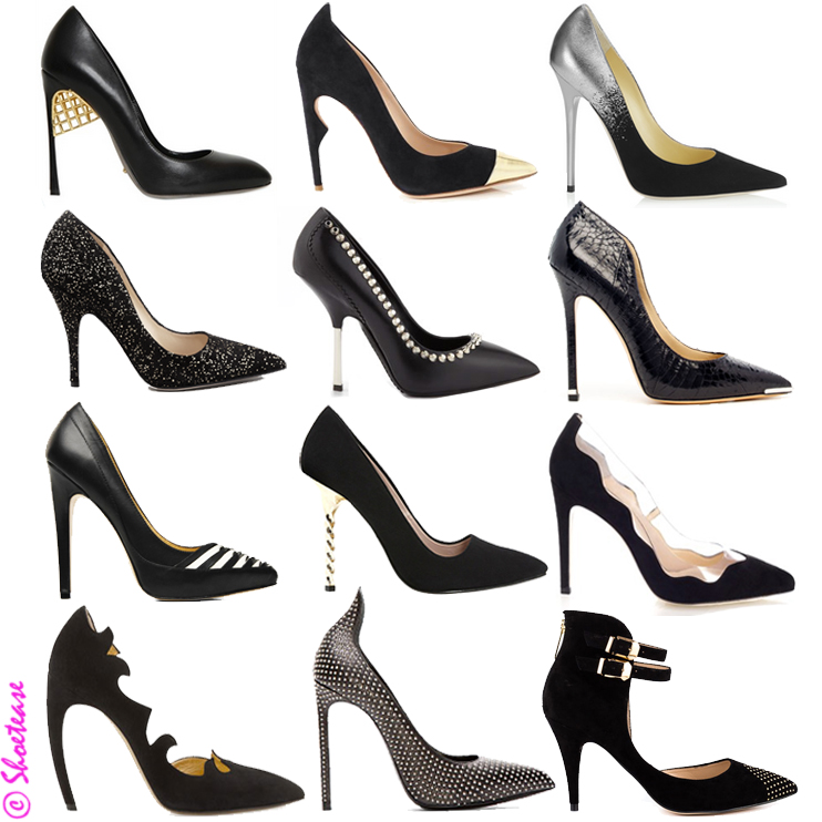 cheap black pumps shoes