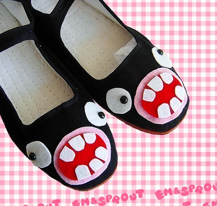 ugly weird freaky shoe flats footwear funny faces