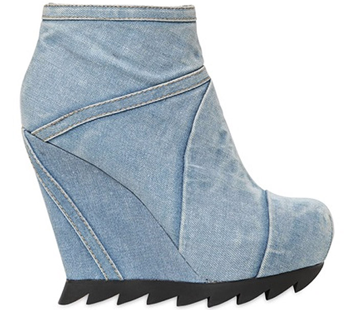 Camilla Skovgaard Washed Denim Ankle Boots Spring 2014