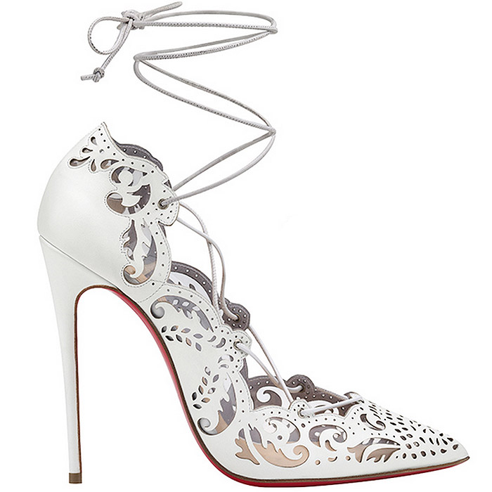 White Lace Christian Louboutin Online 