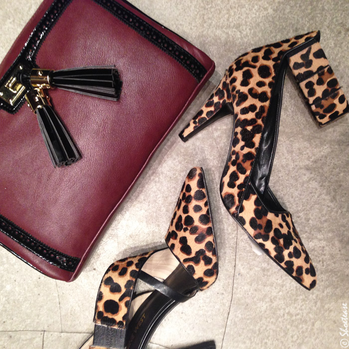 nine west cheetah heels