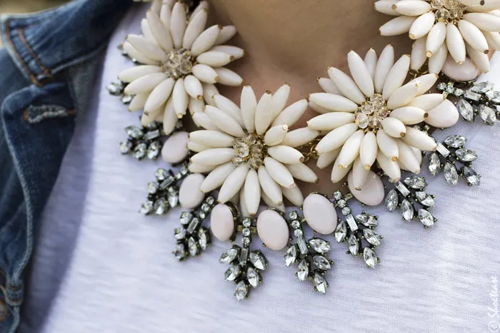 Floral Stacked Necklaces