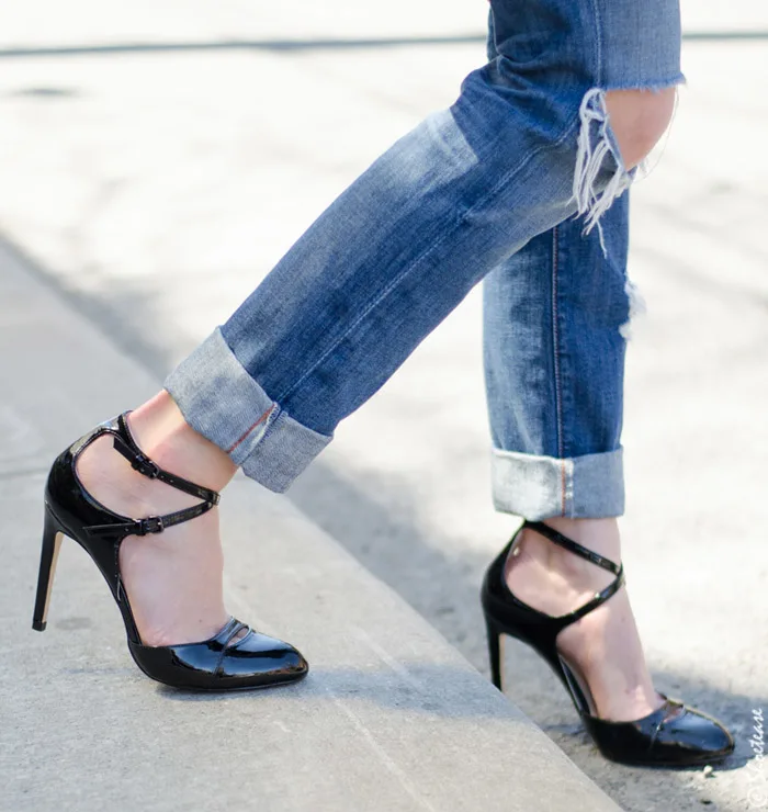 Toronto Street Style Shoes- Black Pumps