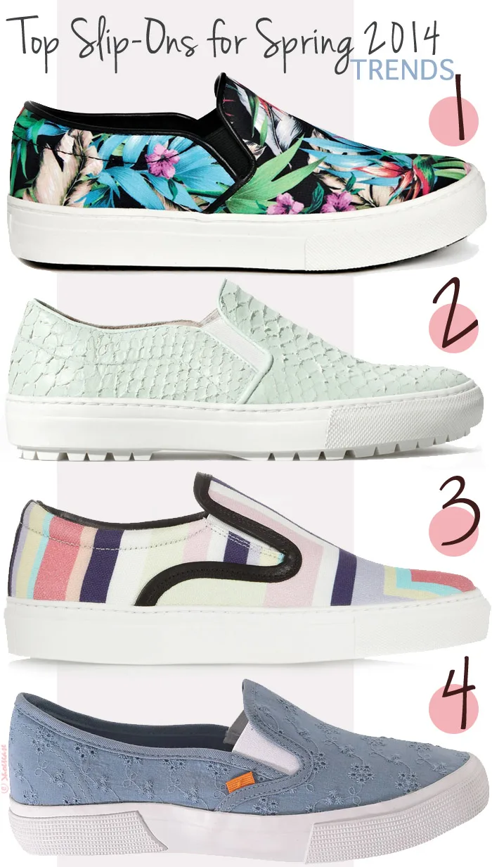 Favourite Slip-on Sneaker Styles:  Aldo, Zara, Mother of Pearl, Joe Fresh