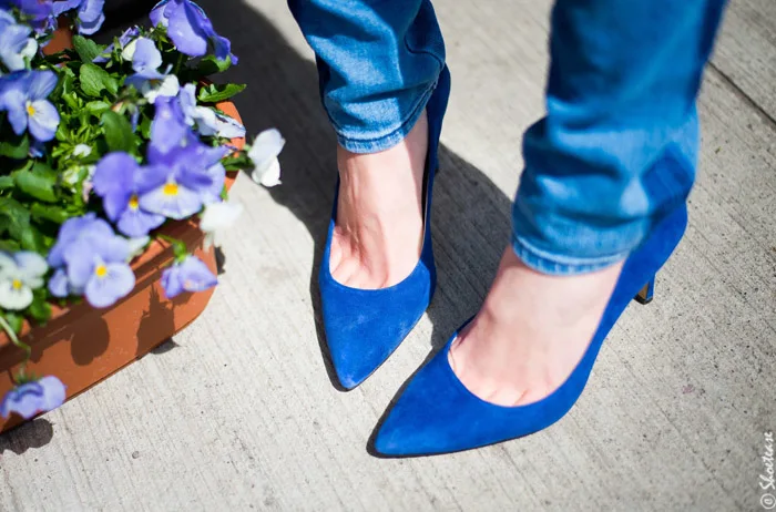 Toronto Street Style - Blue Suede Shoes