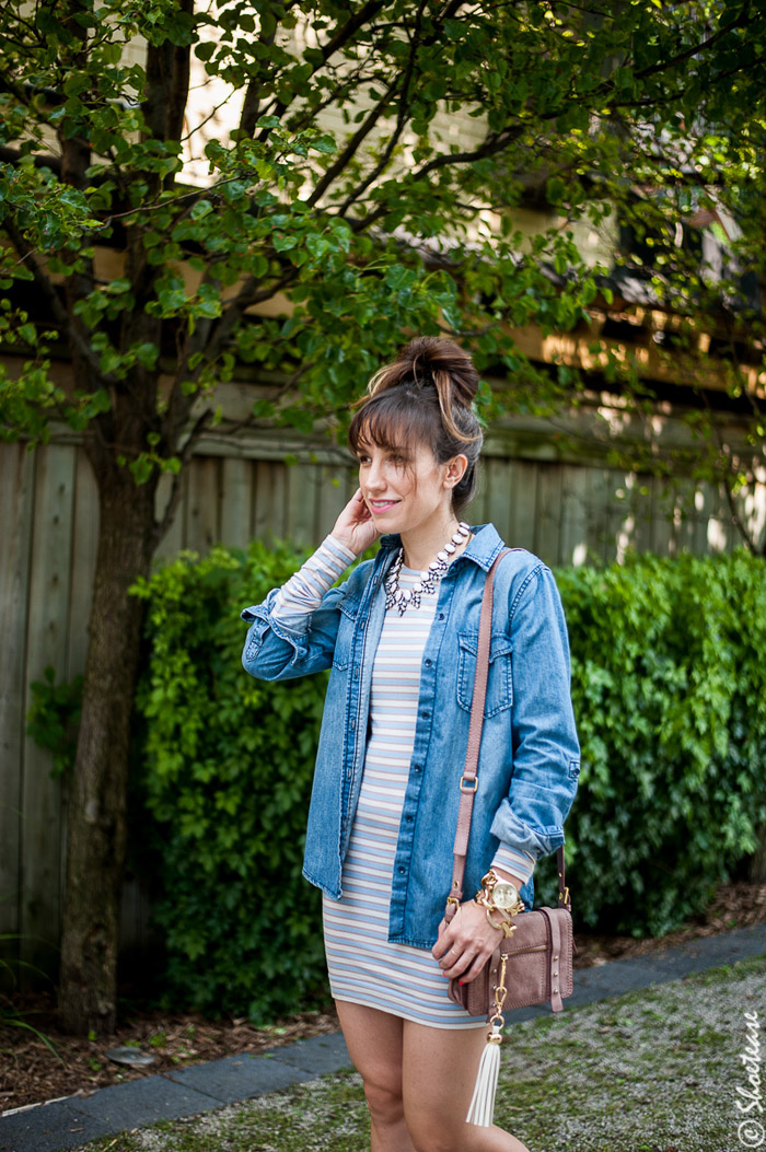 Toronto Street Style - Chambray & Stripes