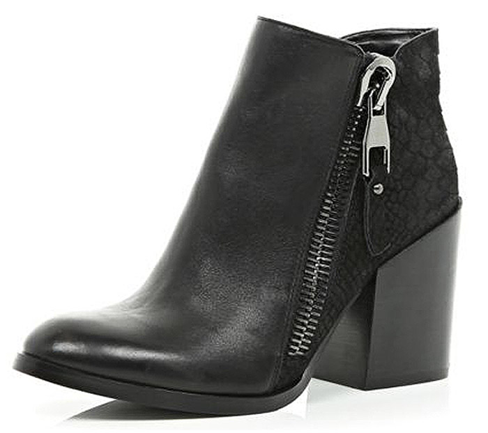 Womens Ankle Boots with chunky heels for fall 2014 by River Island
