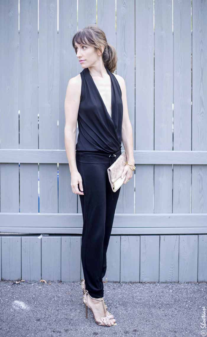 How to Wear  a Black Jumpsuit  to a Wedding Styling a 