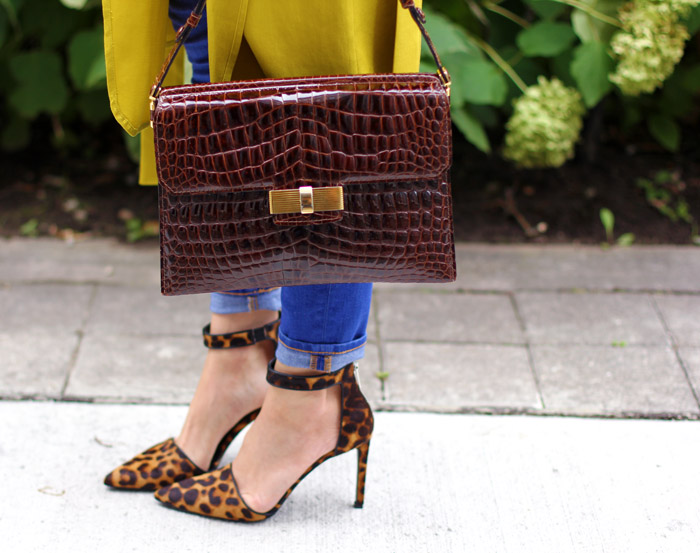 Nine West Leopard Print Heels & Bright Colors For Fall