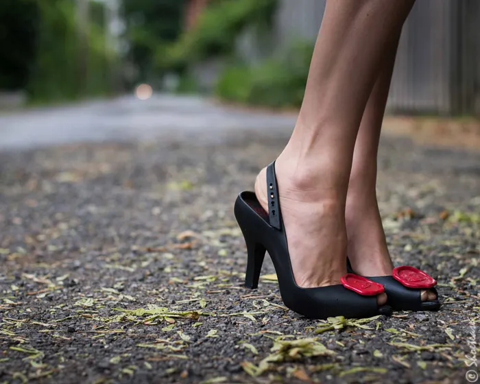Toronto Street Style - Vivienne Westwood X Melissa Wax Seal Shoes