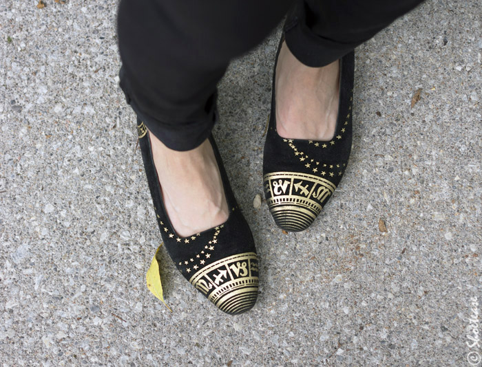 Wearing Vintage Astrology Loafers for Fall in Toronto