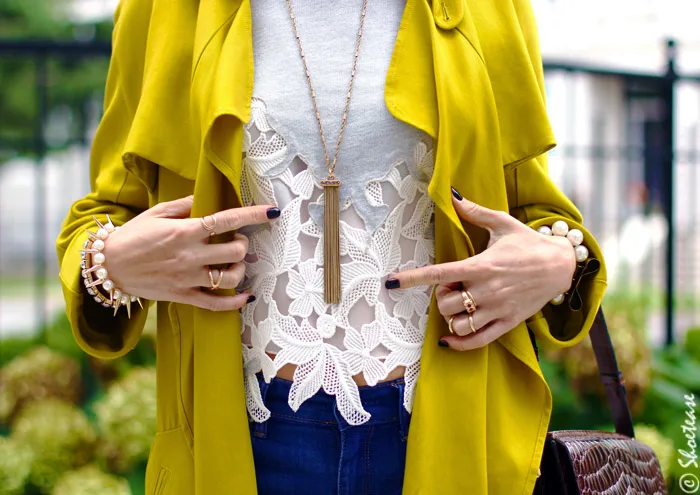 Womens yellow zara trench for fall 2014