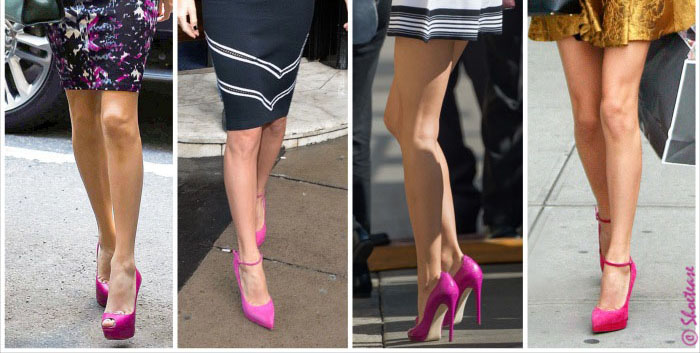 Taylor Swift Kills it in Hot Pink Shoes for Fall This Month!