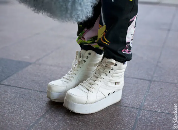 Shoes of Toronto Fashion Week - White Flatforms