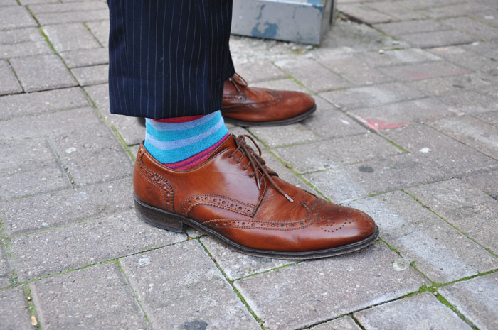 Toronto Shoes: Bay Street Style Brogues + Colorful Socks