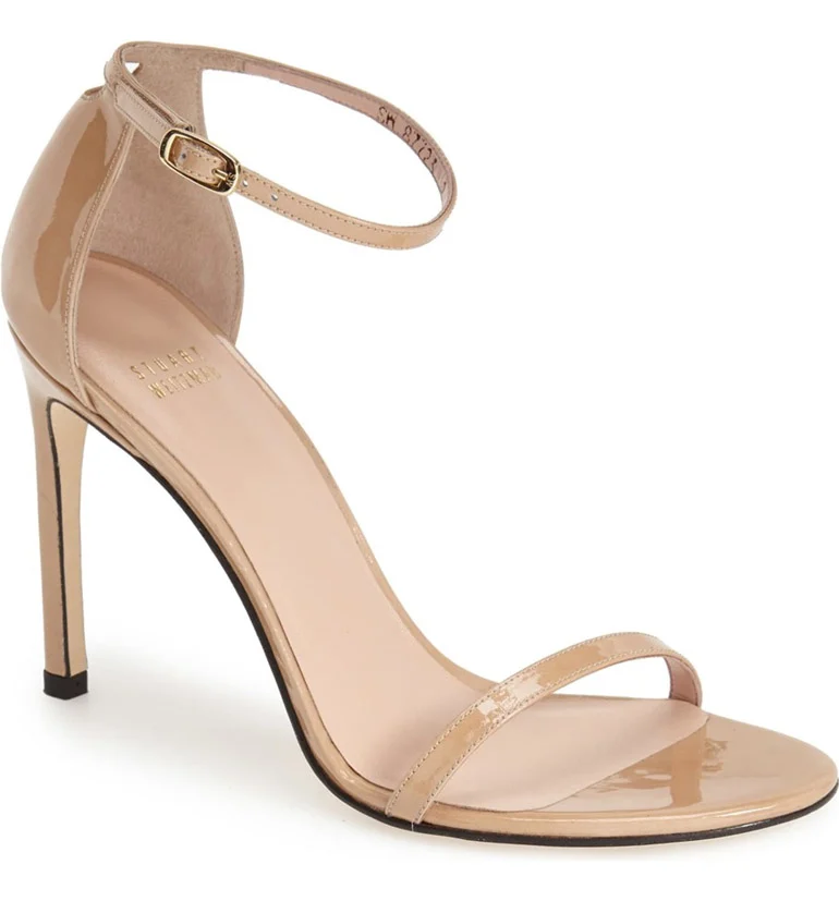 Stuart Weitzman Nudist Sandals in Beige