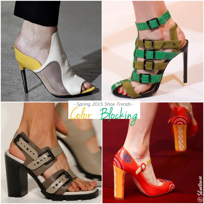Spring 2015 Shoe Trends Colorblock