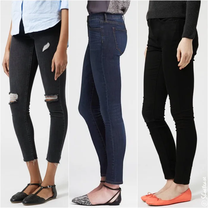 Flat shoes to wear with skinny jeans 2025