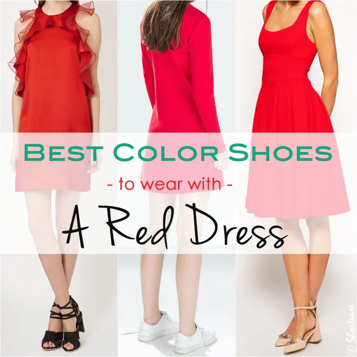 What Color Shoes to Wear with Red Dress