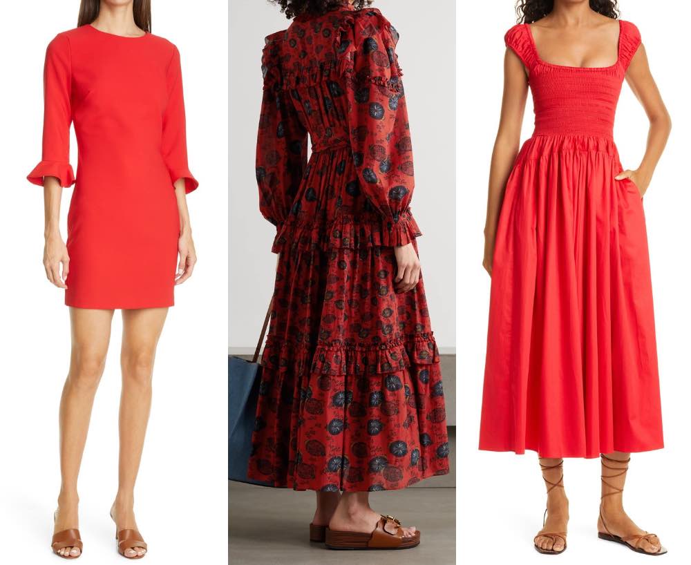 What Color Shoes to Wear with Red Dress 