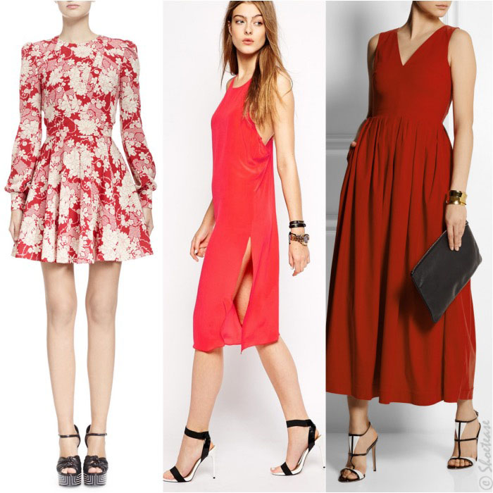 What Color Shoes to Wear with Red Dress